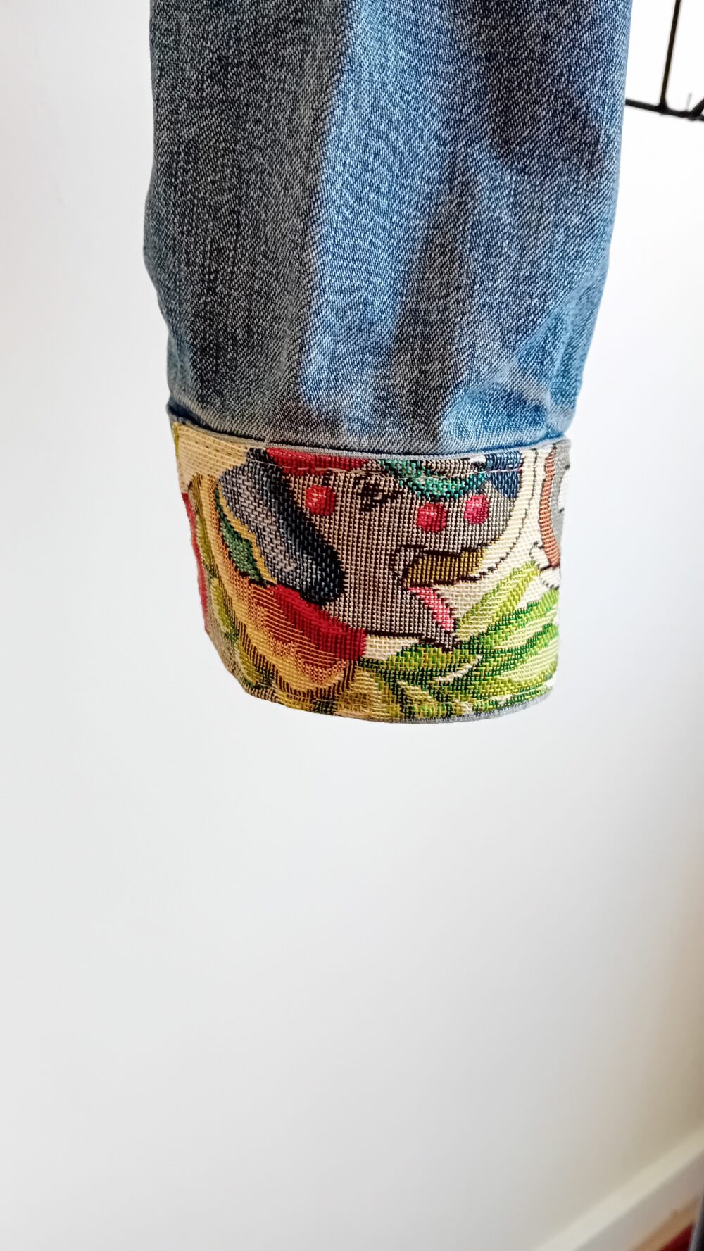 Elephants and Suede Denim Jacket - Image 5