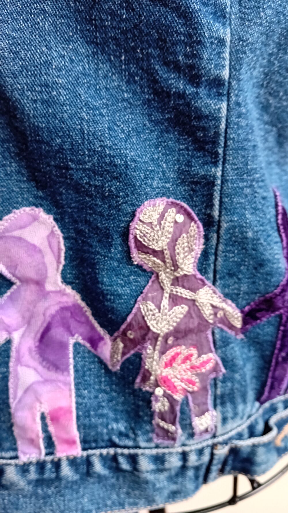 Purple People Denim Jacket - Image 5