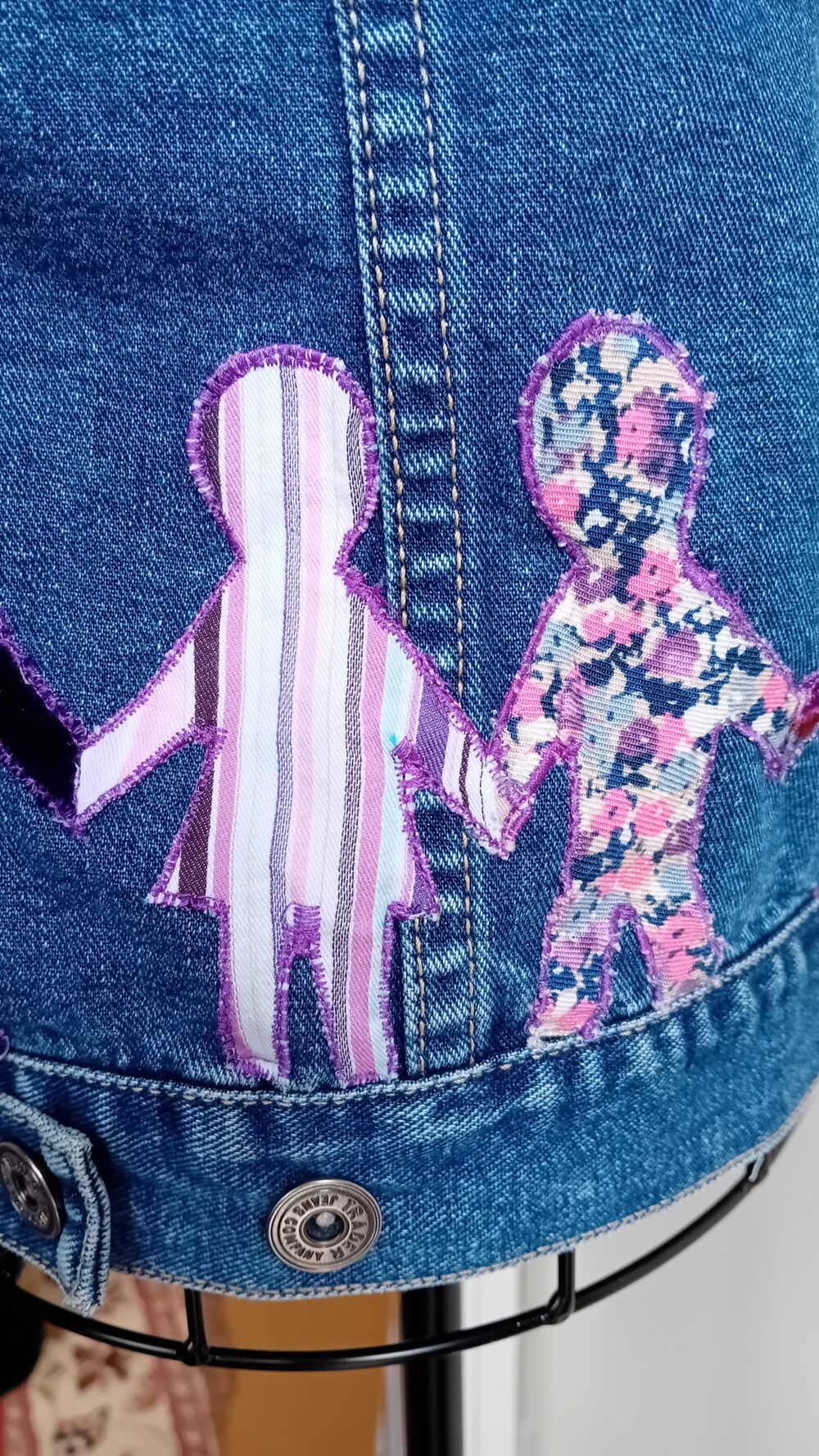 Purple People Denim Jacket - Image 6