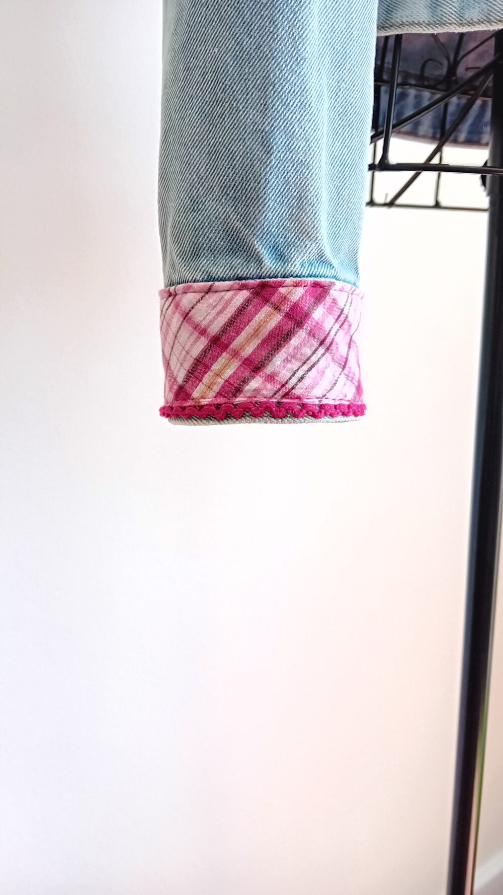 Pink Butterfly Denim Jacket - Image 6